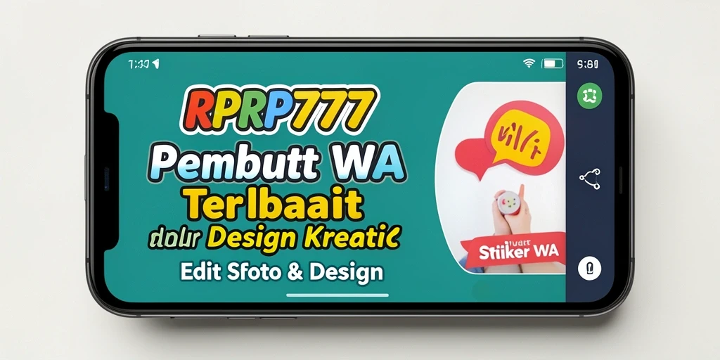 Antarmuka RPRP777 untuk membuat stiker WhatsApp yang menarik.
