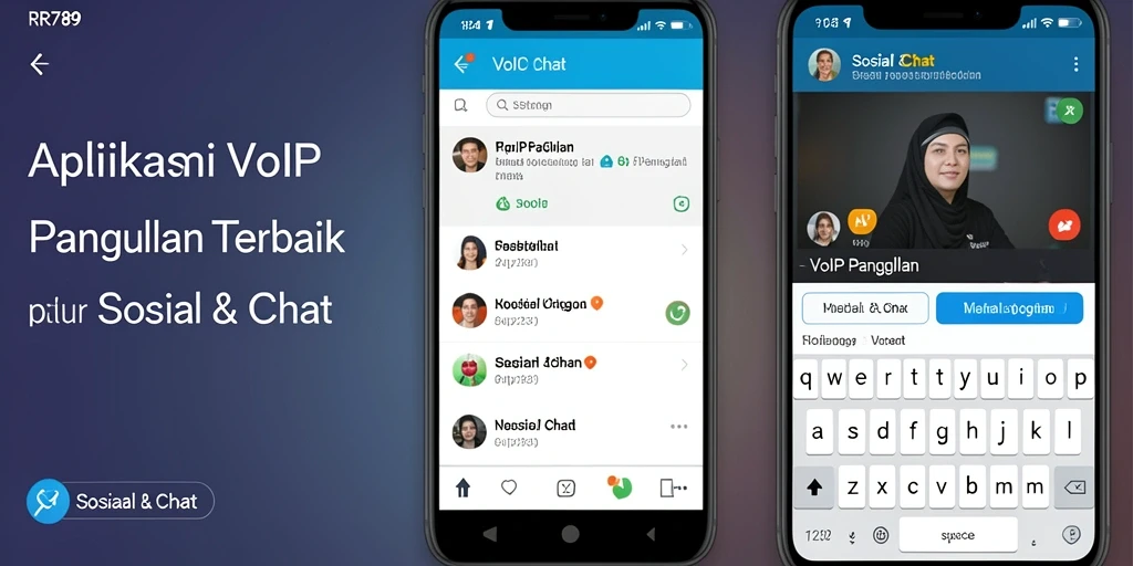 Antarmuka RR789 yang sederhana dan mudah digunakan untuk VoIP Panggilan.