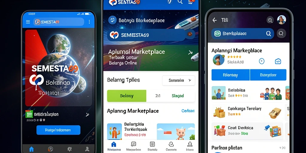 Tampilan antarmuka SEMESTA69 yang memudahkan belanja online.